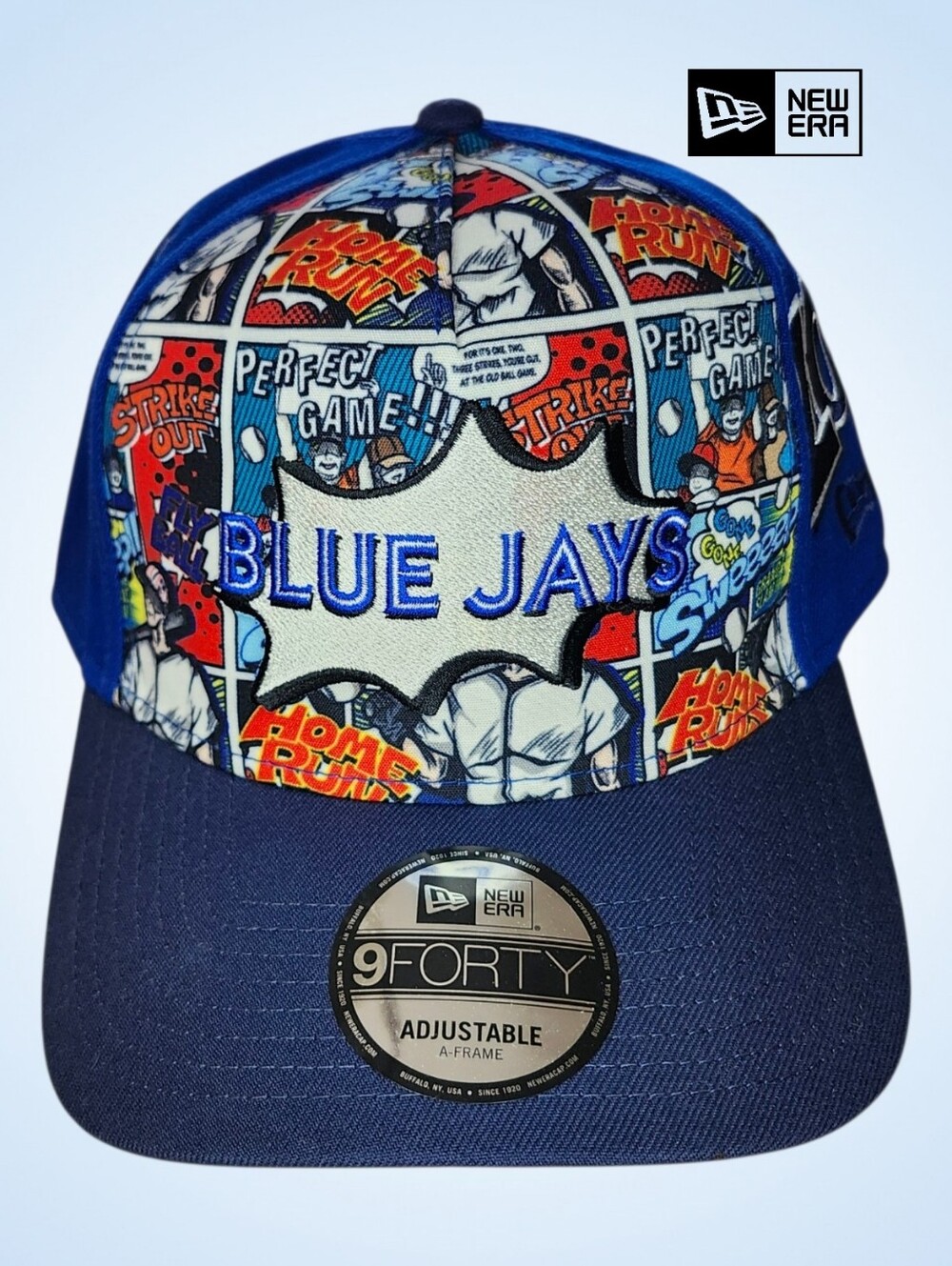 🆕️NEW ERA Blue Jays 2025 Comic Panel 9FORTY Cap - One Size
